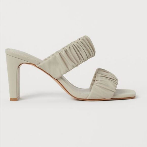 BRAND NEW H&M MULES IMITATION LEATHER OPEN TOE SANDAL - Picture 9 of 16